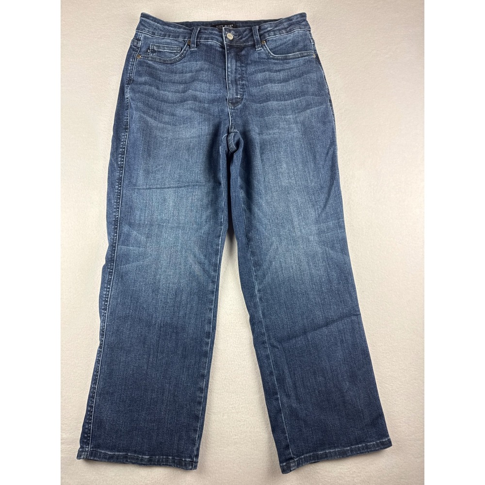 Judy Blue Straight Fit Petite Jeans Medium Wash Size 14W JB88661-DK-PT-CO